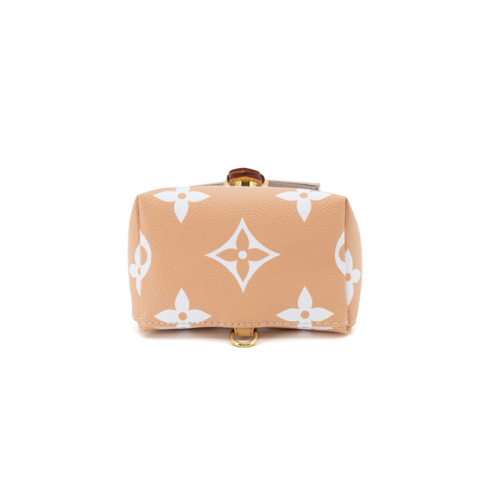 Louis Vuitton Orange Gray Tiny Backpack Leather C… - image 5